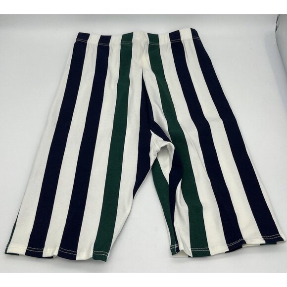 Vintage Your Move Women's S Cotton Spandex Bike Shorts Blue White Stripe 8" Insm - Picture 4 of 6